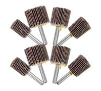 CAXUSD Meules Abrasives à Lamelles 6 Mm Tige 8pcs 80 Grains Pour Ponçage Métal et Bois Compatible avec Meuleuse Électrique Droite Plusieurs styles
