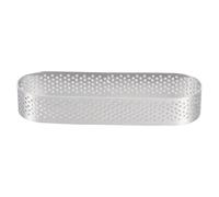 CAXUSD Moule à Tartelettes Oval Facile à Nettoyer et Pratique Découpoir en Acier Inoxydable Argenté Pâtisserie pour Tartes et Desserts