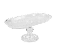 CAXUSD Plateau de Style Moderne en Verre Cristal, Bonbonnière en Verre Multifonction pour Fruits et Snacks, pour Table à Manger ou Restaurant