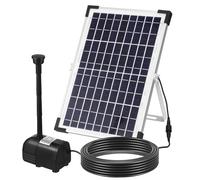 CAXUSD Pompe à Eau Solaire pour Fontaine Extérieure Jardin Kit Pompe Solaire Submersible 12w Étang Réglable Solide Et Étanche