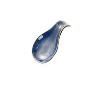 CAXUSD Repose-cuillère en Céramique Bleu Élégant Cuisine, Porte-cuillère Pratique et Joli, pour Maintenir la Propreté Table et Ranger Ustensiles