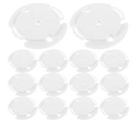 CAXUSD Support de Caméra en Plastique Stable et Socle Circulaire Compact pour Caméra de Sécurité Intérieure, Lot de 20 Pièces, Base Plate Compatible avec Caméra Populaire, Usage