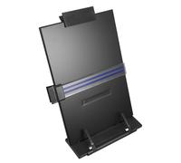 CAXUSD Support de Livre Pliable Noir en Abs et Fer Position Réglable et Règle Intégrée, Accessoire de Lecture Portable Maison Bibliothèque