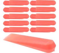 CAXUSD Système de Croisillons pour Pose de Carrelage 5 MM, Lot de 100 Cales de Nivellement en Plastique Rouge, Adapté pour Installation de Faïence en Sol et Mur Intérieur