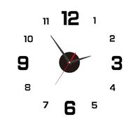 Caybats Horloge mural DIY 40 cm, Digitale Moderne avec Mouvement Silencieux, Design 3D en Acrylique, Stickers EVA Auto-Adhésifs, Décoration pour Salon Chambre Cuisine