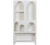 CAZ - Bibliothèque blanche avec niches Blanc
