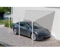 Cazeboo Carport/Pergola adossée 12m² KLEO 4x3m Aluminium Blanc