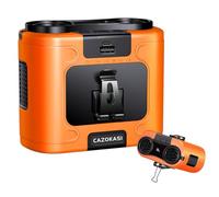 CAZOKASI 2026 Meilleur Ventilateur de Ceinture Clip Portable Ventilateur Personnel Puissant Jusqu'à 40H de Refroidissement et Prévention des Coups de Chaleur (20000mAh/Orange)