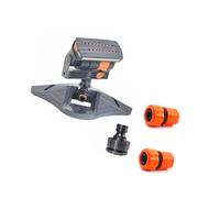 CAZSTYK Arroseur de pelouse réglable pour économiser de l'espace avec raccord à dégagement rapide pour le nettoyage des plantes, irrigation uniforme et installation facile, arroseur automatique de