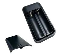 CAZSTYK Étui Powerbank avec 2 emplacements pour piles 18650 - Coque à clipser - Pas besoin de soudure - Coque légère - Support de batterie rechargeable