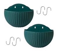 CAZSTYK Jardinière suspendue en osier pour balcon, vigne, décoration d'intérieur, panier mural multi-usage