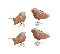 CAZSTYK Lot de 4 statues de jardin en fer pour décoration de jardin ou d'extérieur en fer