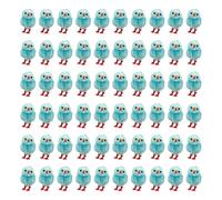 CAZSTYK Lot de 60 poussins en peluche bleus, vacances de Pâques, décoration de poussin pour chambre d'enfant et festival, décoration de bureau, simulation de décoration de bureau