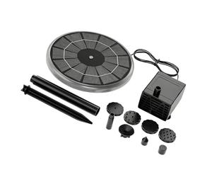 CAZSTYK Panneau de jardin activé avec 6 motifs d'eau et technologie d'équilibrage de puissance ventilateur solaire fontaine
