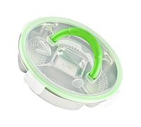CAZSTYK Plateau de service à 5 compartiments en acier inoxydable avec base pour la cuisine, les fêtes, les pique-niques, la maison, la cuisine, plateau antirouille