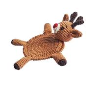 CAZSTYK Tapis de Boisson de Table pour Les fêtes, C | Coussin de tasse en crochet tricoté pour les zones de café, accent de Noël avec affichage confortable de soins de