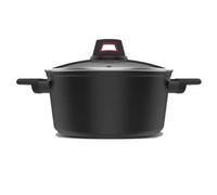 Taurus Best Moments Cazuela 28 - Casserole en aluminium forgé, diamètre de 28 cm, poignée ergonomique, tous les types de feux, revêtement anti-adhésif, passe au lave-vaisselle, sans PFOA, noir