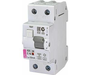 CB Elektro Disjoncteur avec protection contre les surintensités KZS-2M 1p+N A C10/0,03 10kA (ETI)