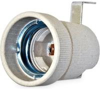 CB Elektro Prise en porcelaine avec support métallique, E27, 250V, 4A