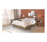 CBA Meubles 471726 Lit coffre/Lit gigogne Rectangulaire Marron