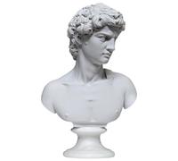 CBAM Buste David de Michel-Ange Sculpture en Marbre, Différentes tailles, 27 cm