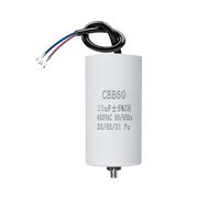 CBB60 450V 25µF 50/60HZ Condensateur,Condensateur de démarrage,condensateur cbb60,condensateurs,avec fils M8,38x70mm,25UF,Pour moteur,Pompes de piscine,Fendeurs de bois ANGEEK