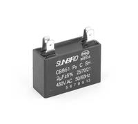 CBB61 AC 450V 2UF 50 - 60Hz 4 Pins Climatisation Moteur Condensateur