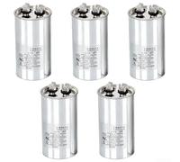 CBB65 Kit de condensateur de moteur 450 V CA 6 tailles HVAC (5 pièces 25UF | 6 capacités 25-50 µF, 450 V AC, idéal pour les techniciens HVAC, pour le démarrage du compresseur, efficace