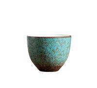 CBFGGOEUDFBS Mini tasse à thé portable Kung Fu service à thé rétro en céramique petite tasse accessoires de théière adaptés à la maison, au bureau, aux loisirs et aux fêtes(Green A)