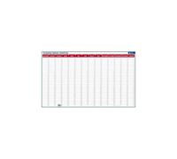 Cbg Planning Annuel Perpétuel Effaà§Able À Sec Livré Avec Feutre, Grille De 14 Mois - Dim. L99 X H60 Cm