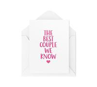 CBH1803 Cartes de mariage pour mari et femme - Le meilleur couple que nous connaissons - Carte de mariage pour meilleur ami - Cartes de félicitations - Cartes de fiançailles - Cartes de fiançailles