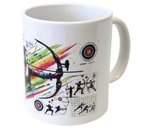 Cbkreation Mug en céramique blanche Tir à l'arc