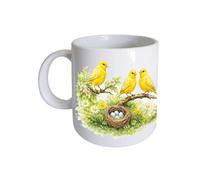 CBKréation Mug en céramique Canaris 35 cl Blanc