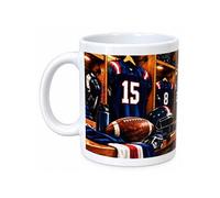 Cbkréation Mug football américain 300 ml en céramique - Fond blanc