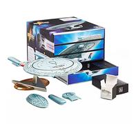 CC Countdown Characters 2024 Figurine de collection Star Trek USS Enterprise - Produit officiel Star Trek - Statue de calendrier de l’Avent à assembler