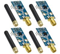 CC1101 Lot de 4 modules d'émetteur-récepteur radio SMA AYWHP CC1101 433M Module de transmission numérique 1,9-3,6 V CC Compatible avec Arduino