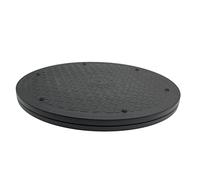 CCHAMP Plateau tournant Lazy Susan de 25 cm, plateforme rotative à 360 degrés, base pivotante polyvalente, plateau tournant pour TV, support de moniteur PC, plantes bonsaï