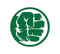 CCI Autocollant en vinyle The Hulk Hand Fist Avengers Marvel Comics | Voitures, camions, camionnettes, murs, ordinateur portable | Vert | 14 x 14 cm | CCI1994