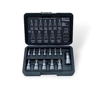 CCLIFE 13 Douilles Tamper Proof Torx Socket Set T8H-T10H-T15H-T20H-T25H-T27H-T30H-T40H-T45H-T47H-T50H-T55H-T60H entraînement 1/4" 3/8" 1/2"