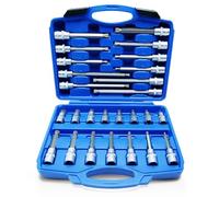 CCLIFE 26 pièces ouille coffret cle 1/2 embout xzn multiple M5-M16