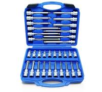 CCLIFE 32 pièces ouille coffret cle Jeu de à embouts Torx multiple embout T20-T70 1/2 (12,5mm)