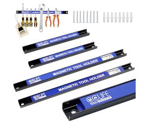 CCLIFE 4 pièces Barre Magnétique Porte 23 et 37CM 9 et 15KG Barres Magnétiques Pour Outils Rangement Ooutillage Maison Garage