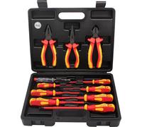 CCLIFE Électricien VDE Tournevis Pince Set 11tlg Isolé Tournevis électrique, Color:Jeu de tournevis isolés, 11tlg