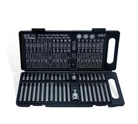 CCLIFE Embouts Torx Douille CRV, 40 pièces, XZN M5-M12, Hex H4-H12, Spline T20-T55, avec Adaptateurs 1/2" et 3/8"