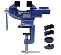 CCLIFE Etabli Etau Grande résistance Base Pivotante 360°, 50/70mm Etau parallèle en Acier avec des manchons de protection,Taille:50mm