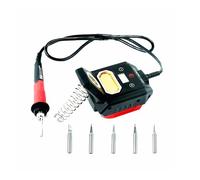 CCLIFE Fer à souder 60 W sans fil avec élément chauffant en céramique, écran LED, température réglable de 100 à 500 °C, mode veille et arrêt automatique, compatible avec batterie Makita/DeWalt (sans