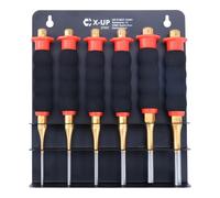 CCLIFE Jeu de 6 tournevis à goupilles 3-8 mm avec protection des mains | Kit de tournevis pour voiture et atelier