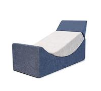 CCLIFE Matelas lit Fauteuil futon Pliable Pliant Chaise de Sol Pliable Matelas Pliant Sofa 110×50×36 CM, Couleur:Bleu & Gris