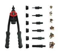 CCLIFE Pince à écrou à rivets M3 M4 M5 M6 M8 M10 avec 60 écrous à rivets filetés Pince à rivets filetés Outil ergonomique pour métal voiture atelier