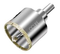 CCLIFE Scie Cloche Diamantée 45mm, Foret Diamanté avec Foret de Centrage, Idéal pour Coupe de Verre, Carrelage, Céramique, Granit, Marbre, Revêtement en Diamant Durable